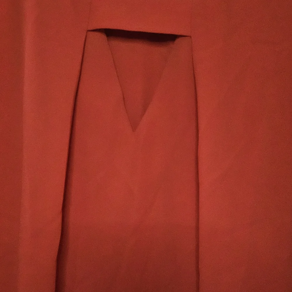 Pleione Vibrant Orange Sleeveless Blouse - Picture 3 of 4